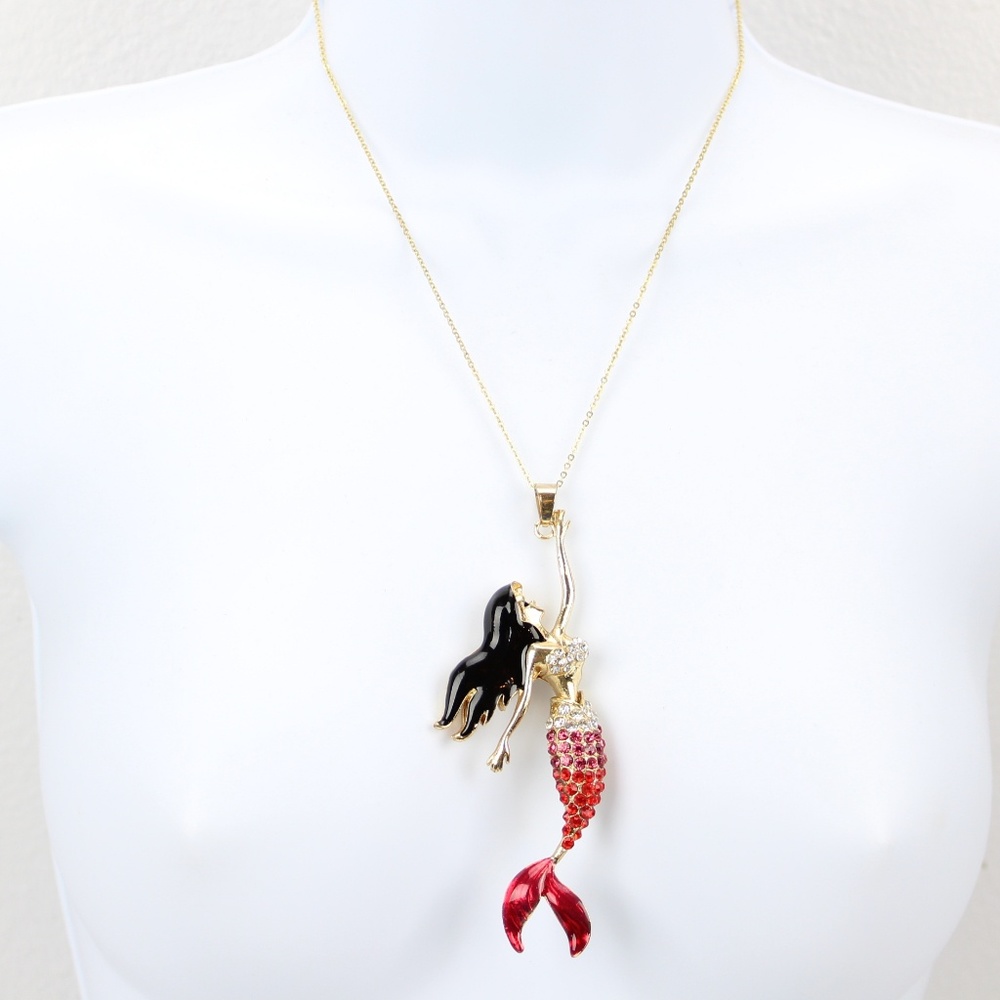 Bestey Johnson Mermaid Pendant Fantacy Gold